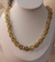 Choker Verde c Dourado