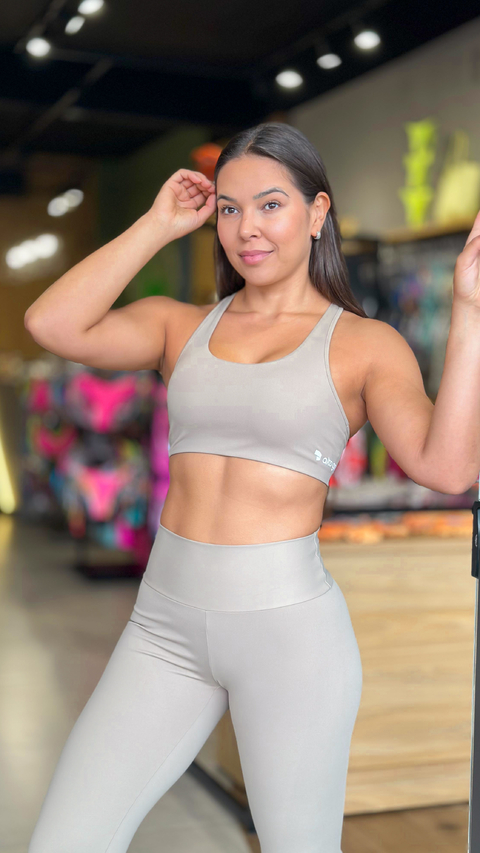 Top Costas Nadador Essential Bege Castanho