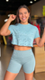 T-Shirt Cropped Mesh Alto Giro na internet