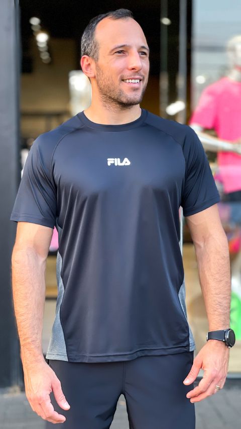 Camiseta Masc. Fila Blend Mix Preto