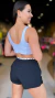 Shorts Sobreposto Elastico Ag Preto na internet