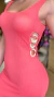 Vestido Saida Elos Salmão - Ihuuu Fitness e Beachwear