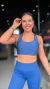 Top Eterno Shine Costas Nadador Azul Vintage - comprar online