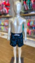 Shorts Infantil Folhagem Preto