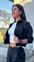 Jaqueta Cropped Com Ziper Preto - comprar online