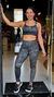 Legging Train Essentials Aop Flower Tie-Dye Cinza - comprar online