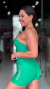 Short Curto Texturizado Com Brilho E Silk Verde Salvia - loja online