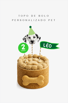 Imagem do Topo de bolo personalizado carinha PET