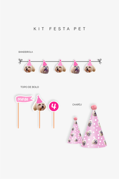 Festa Pet Kit Personalizado - Copy+Arts - Papelaria Personalizada, Etiquetas Escolares e Produtos Exclusivos para Festas