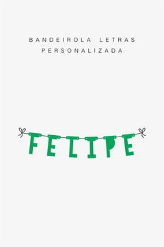 Imagem do Bandeirola Letras Personalizada