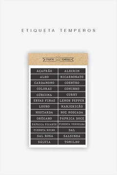 Etiquetas Adesivas para Temperos - comprar online