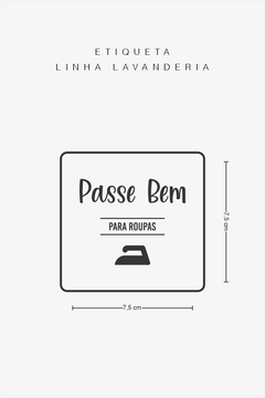 Etiquetas Adesivas Transparentes para Lavanderia – Kit com 6 unidades - Copy+Arts - Papelaria Personalizada, Etiquetas Escolares e Produtos Exclusivos para Festas