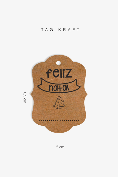 Tag Kraft Natal 02 - comprar online