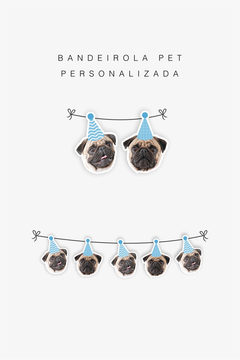 Bandeirola Personalizada carinha PET na internet