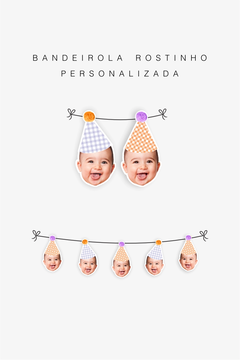 Imagem do Bandeirola Personalizada Rostinho