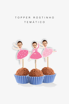 Topper rostinho temático