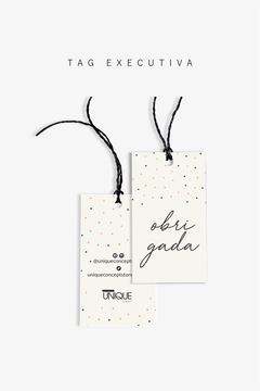 Tag Executiva Personalizada com Relevo Touch - Copy+Arts - Papelaria Personalizada, Etiquetas Escolares e Produtos Exclusivos para Festas