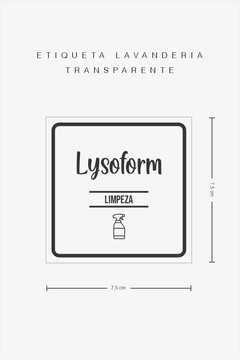 Etiquetas lavanderia Monte seu kit - transparentes na internet