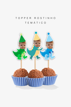 Topper rostinho temático - loja online