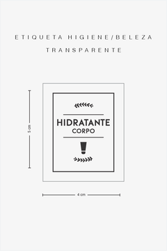 Etiquetas Adesivas Transparente – Beleza e Higiene | Cartela com 12 Unidades na internet
