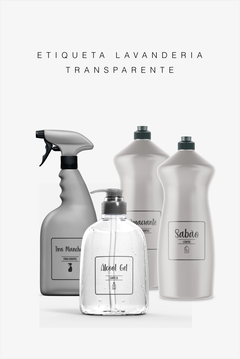 Etiquetas lavanderia Monte seu kit - transparentes - comprar online
