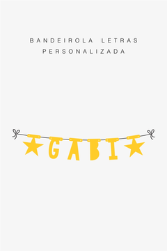 Bandeirola Letras Personalizada - comprar online