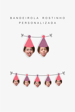 Bandeirola Personalizada Rostinho - comprar online