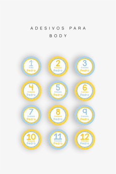 Adesivos para Body – Kit Mesversário Personalizado - comprar online