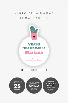 Imagem do Etiquetas de "Visto" personalizadas para recadinhos escolares ✨