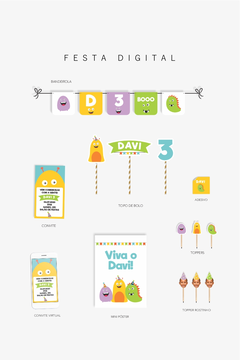 Kit Festa Digital - Copy+Arts - Papelaria Personalizada, Etiquetas Escolares e Produtos Exclusivos para Festas
