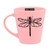 Caneca Drop Rosa Libélula/Borboleta + frases inspiradora - comprar online