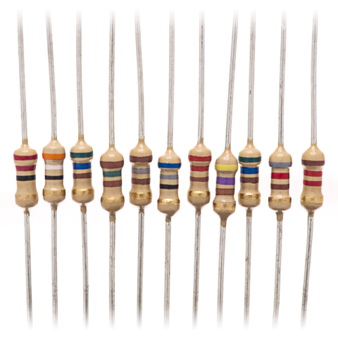 Resistor de filme de carbono de 1/4 de watt