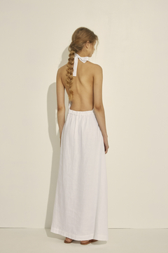 High Neck Gown With Asta & Alpaca Belt - buy online