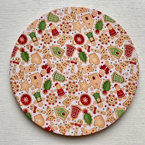 (6 unidades) capas para sousplat natal biscoito da sorte