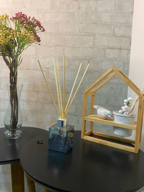 Vidro para difusor 100 ml quadrado metalizado