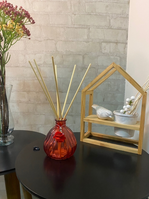 Vidro para difusor 140 ml vermelho