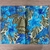 Lugar americano - Floral azul e verde (semi impermeável) - comprar online