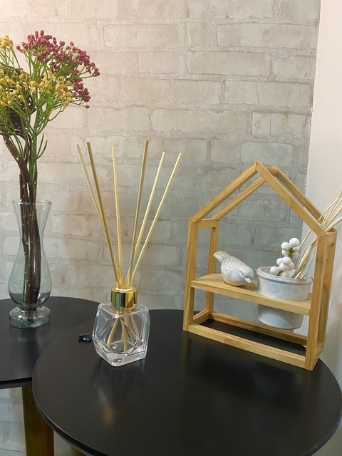 Vidro para difusor 100 ml triangulos dourado