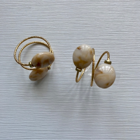 Par (2 unidades) Porta guardanapos pedra resina