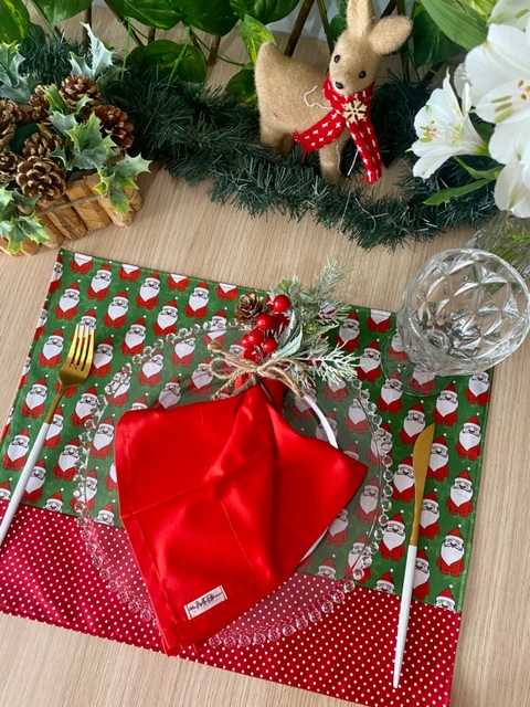 Par (2 unidades) americanos dupla face - Noel