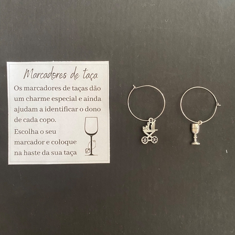 kit 2 marcadores de taça