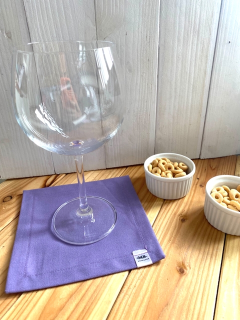 6 Guardanapos de coquetel - lilas