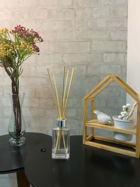 Vidro para difusor 100 ml retangular prata