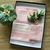 Kit com 6 lugares americanos - Listrado rosa