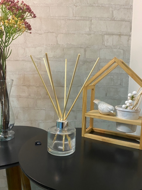 Vidro para difusor 140 ml redondo prata