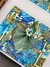 Lugar americano - Floral azul e verde (semi impermeável) - loja online