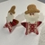 Par (2 unidades) Porta guardanapo - Papai noel estrela