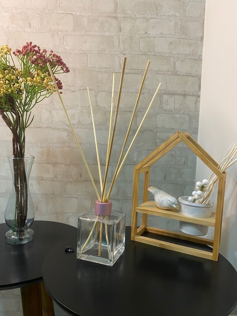 Vidro para difusor 300 ml quadrado rosê