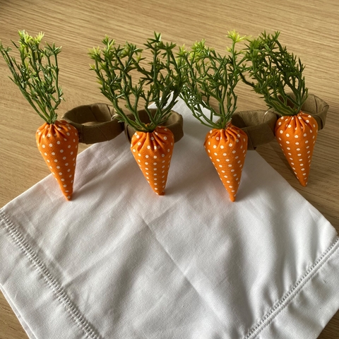 kit 4 porta giardanapos (Páscoa) cenoura