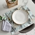 Conjunto 16 peças (8 LUGARES) - Floral azul bebê - comprar online